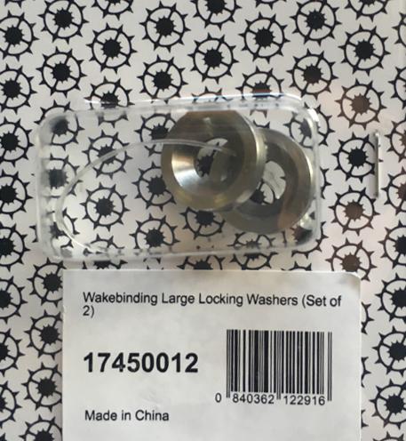 Wakebinding Large Locking Washers (Set of 2)